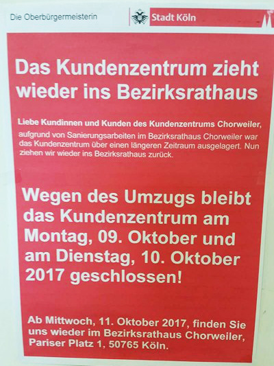 Kundenzentrum Köln Chorweiler