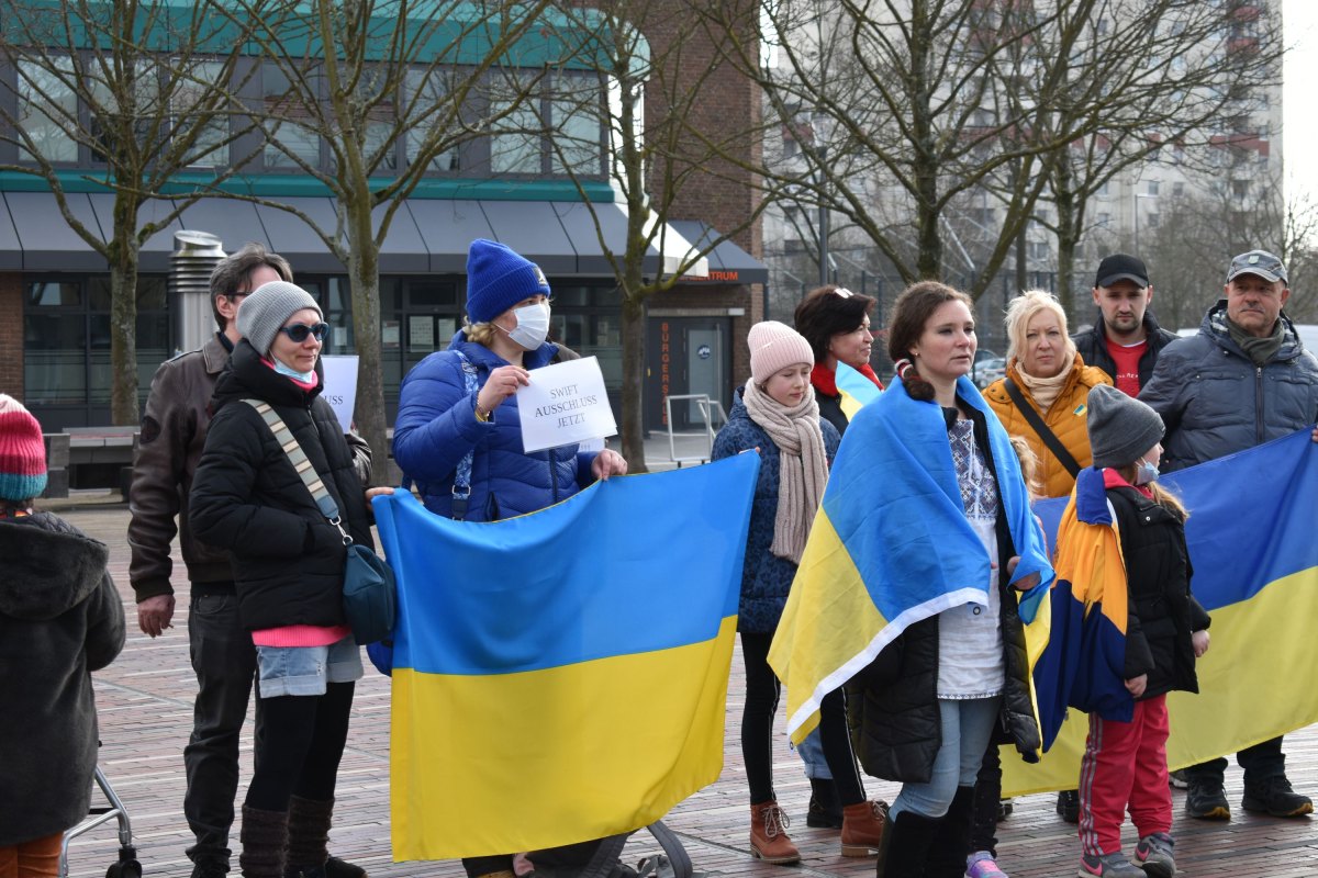 Demo in Chorweiler: Nein zum Krieg in der Ukraine!